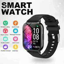 Smart Watch With HD Screen, Equipped With LED High-Definition Curved Color Display, Supports Multi-Language, Full Touch Screen, Music Player, Calling Function, Message Notification - Multicolor - View 1