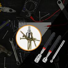 16lb Schwerlast Teleskop Magnetischer Greifer mit Magnetspitze - Verstellbares Magnetisches Bergungswerkzeug für Muttern, Bolzen, Schrauben, Schlüssel, Metallsplitter - Metalloberflächen, Werkstatt und täglicher Gebrauch, langanhaltend Magnetstab - 16 Pfund Glatze - Übersicht 9