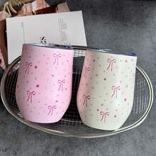 1pc Stainless Steel Insulated Cup, Reusable Vacuum Flask And Insulated Bottle, Leak-Proof Coffee Cup, Suitable For Gym, Cafe, Home, Outdoor, Travel, School, Holiday, Office, Gift, Birthday Gift, Back To School, Mother's Day - Multicolor - View 1