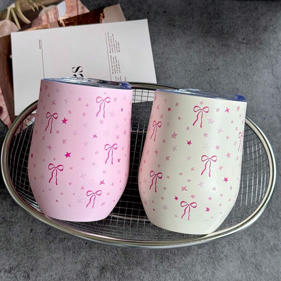 1pc Stainless Steel Insulated Cup, Reusable Vacuum Flask And Insulated Bottle, Leak-Proof Coffee Cup, Suitable For Gym, Cafe, Home, Outdoor, Travel, School, Holiday, Office, Gift, Birthday Gift, Back To School, Mother's Day - Multicolor - View 1