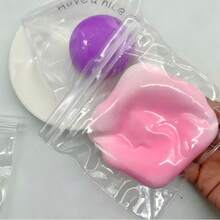 1 Stück neuestes virales Squishy-Stressspielzeug, weiches und super flüssiges Puff-Melone Daifuku Eigelb Gebäck Quetschspielzeug, hochattraktives Squishy, Geburtstagsgeschenk/Weihnachtsgeschenk/Neujahrsgeschenk/Valentinstagsgeschenk/Halloween-Geschenk - Verschiedenfarbig - Übersicht 9