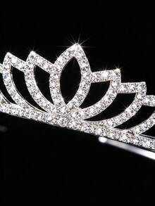 4pcs Glitter Heart Crown | Adjustable Headband | Perfect Gift For Birthday, Photo Shoot And Party - Multicolor - View 4