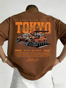 Camiseta Vintage de Algodón% para Hombre, Estampada, Simple, Elegante y Cómoda, Camiseta Casual Estampada XZ002-S - Negro - Ver 10