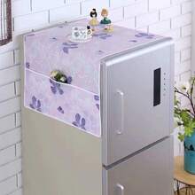 Funda antipolvo impermeable para refrigerador con bolsillos de almacenamiento laterales, protector para la parte superior del refrigerador, organizador de cocina - Ver 43