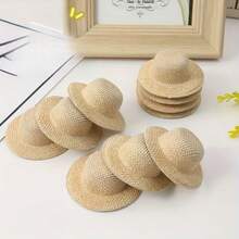 1/10/30pcs Mini Straw Hat Decorations, Combining Rustic Design, Natural ...