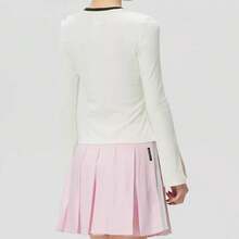 Adidas New Sporty Casual Slim-Fit Long-Sleeved Round Neck T-Shirt For Women - White - View 5