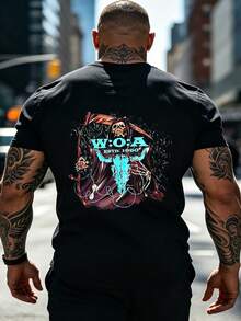 Men Outdoor Tees & Tanks - Black - View 1