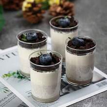 10pcs/50pcs/100pcs 100ml Straight Round Transparent Plastic Mousse Cups - Durable Clear Dessert Cups Suitable For Tiramisu, Pudding, Jelly, Cheesecake - Perfect For Weddings, Birthdays, Buffet Parties And Dessert Tables - Transparent - View 11