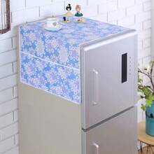 Funda antipolvo impermeable para refrigerador con bolsillos de almacenamiento laterales, protector para la parte superior del refrigerador, organizador de cocina - Ver 20
