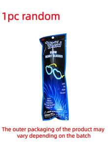 10pcs/5pcs/1pc Glow Stick Glasses, Suitable For Baby Shower Party Decoration, Bachelorette Party, Gender Reveal Party Decoration, Wedding Decoration, Party Supplies, Party Favors, Glow Party Supplies, Photo Props, Wedding, Party And Dance, Glow Necklaces And Bracelets, Great Gift For Friends Or Family - Multicolor - View 11