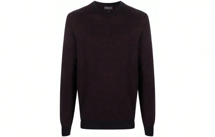 EMPORIO ARMANI FW21 Sweater Men's Dark Umber Puce - Dark Brown - View 1