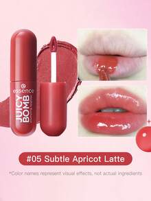 Brillo de labios voluminizador JUICY BOMB Essence 05 Albaricoque-Café sutil, 2,6ml - 05 Café de albaricoque discreto - Ver 10