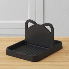 1pc Creative Cat Shaped Pot Lid Holder, Foldable Countertop Organizer. Space-Saving Stand For Pot Lids & Spatulas, Heat Resistant & Non-Slip. Easy-Clean Kitchen Accessory, Practical Storage Rack For Home Cooking And Daily Use. - Multicolor - View 12