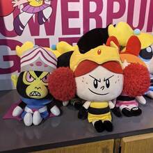 THE POWERPUFF GIRLS 收藏級 25cm 公主 Moebax 與 Mojo 毛絨娃娃，《霹靂女孩》電影反派角色，適合卡通迷女孩的完美生日禮物 - 彩色 - 查看 3