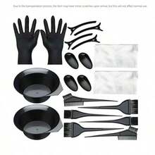 20pcs/1 Set Professional Hair Coloring Tool Kit, Includes Hair Dye Brush, Dye Bowl, Comb, Mixing Stick, Gloves, Suitable For Salon Use And Home Use, Hair Dressing Accessories, Hair Products, Hair Tools, Hairstylist, Hairdressing Supplies - Multicolor - View 11