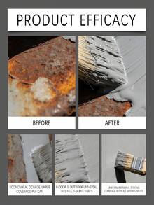 Metal Anti-Rust Paint, Metal Steel Rust Renewal Brightening Polishing Daily Multi-Purpose Cleaning Anti-Rust Paint, Forms A Protective Film On The Surface, Extends Usage Time, Makes The Appearance More Beautiful, Suitable For Various Metal Surfaces, Gift For Family And Friends - A - View 9