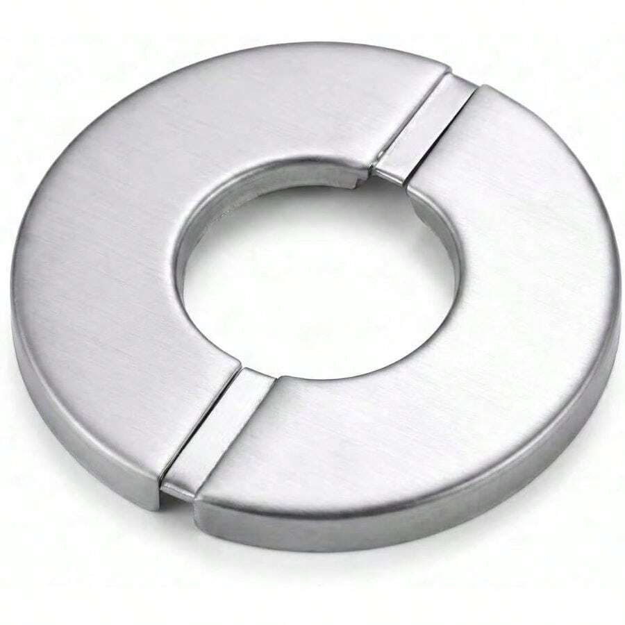 36mm Stainless Steel Split Flange Circular Cover Plate, Self-Adhesive Wall Mounted Pipe Cover Accessory - Multicolor - View 1