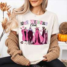 Camiseta del Club de Brujas Malas, ¿Por qué ser una princesa cuando puedes ser una reina?, Camiseta de Halloween, villanos de la tierra. - Blanco - Ver 1