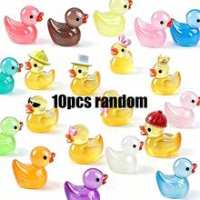 10/20/30pcs Bebek Resin Mini, Figur Bebek Bercahaya dalam Gelap, Patung Resin Mini yang Menyenangkan, Karakter Bebek Kartun, Cocok untuk Dekorasi Rumah, Mobil, Kantor, Hadiah Pesta Remaja (Warna Acak) - MultiWarna - View 7
