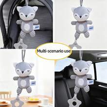 1pc Cartoon Animal Activity Car Hanging Toy, Unisex, Can Be Hung On Car Safety Seats, Strollers, Can Be Used As Wind Chime Pendant, Soothing Doll, Suitable As Newborn Gift - Multicolor - View 7