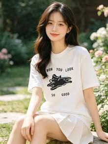Women T-Shirts - White - View 1