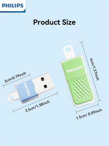 Philips USB 2.0 Flash Drive. This Portable USB Flash Drive Features A Cute Ice Cream Cone Design, Made Of Skin-Friendly Silicone, Suitable For Office And Study Use. Available In Green, Blue And Yellow. - View 10