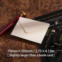 20/50pcs 10.5*7cm Vintage Square Mini Kraft Paper Envelopes - Ins Style Storage Envs For Small Cards Love Letters - A - View 17