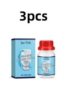 Jue Fish 3合1馬桶清潔粉,清潔、除垢與除臭!泡沫配方深層滲透馬桶壁與邊緣縫隙,分解頑固尿垢與水垢,同時去除異味,不損害瓷面且不留水痕。使用方便,省時省力,只需浸泡後沖水即可恢復潔淨光亮。告別發黃與異味馬桶,保持浴室清新整潔,居家浴室清潔必備。 - 粉狀 - 查看 11