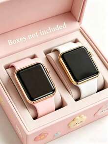 3/2/1pc Set, Teen Student Edition Square Sports Style LED Screen Watch, A Casual Sports Electronic Watch Suitable For Daily Life, Perfect For Wearing To School. Mother's Day, Back To School Gift - Multicolor - View 15