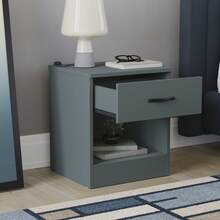 Home Discount Vida Designs Riano 1 Drawer Bedside Chest Cabinet Table Nightstand Coffee Sock Drawers Storage Organisation Display - Green - Green - View 2
