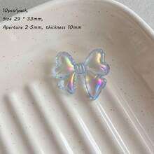 Acrylic Transparent UV Color Fat Bow Bead DIY Jewelry Mobile Phone Chain Keychain Production Accessories Materials - Multicolor - View 19