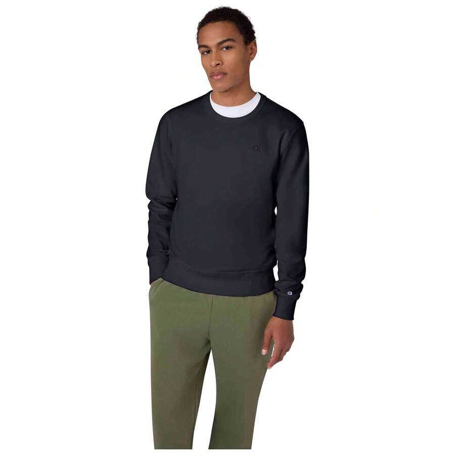 Champion Men Sports Sweatshirts - 黑色 - 查看 1