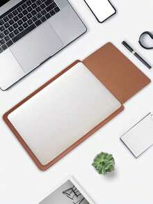 Genuine Leather Laptop Protective Sleeve Compatible With New 14-Inch Pro A2779 A2442, Old Pro Air 13, 5th Generation Surface Laptop 13.5, Back To School Essential - Computer Bag - View 3