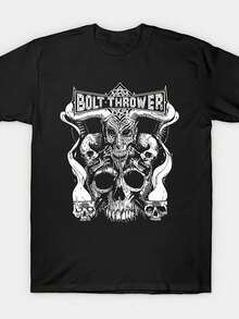 LXF2026Camiseta unisex con estampado de calavsilueta holgada pero favorecedora se adapta a todo tipo de cuerpos, ofreciendo un estilo que es a la vez casual y con un toque de elegancia. - Negro - Ver 1