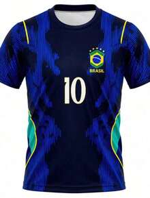 LAUNCH OF THE BRAZILIAN NATIONAL TEAM SOCCER CUP BLUE AND BLACK SHIRT - 1. Brazil Blue And/or Black - View 1