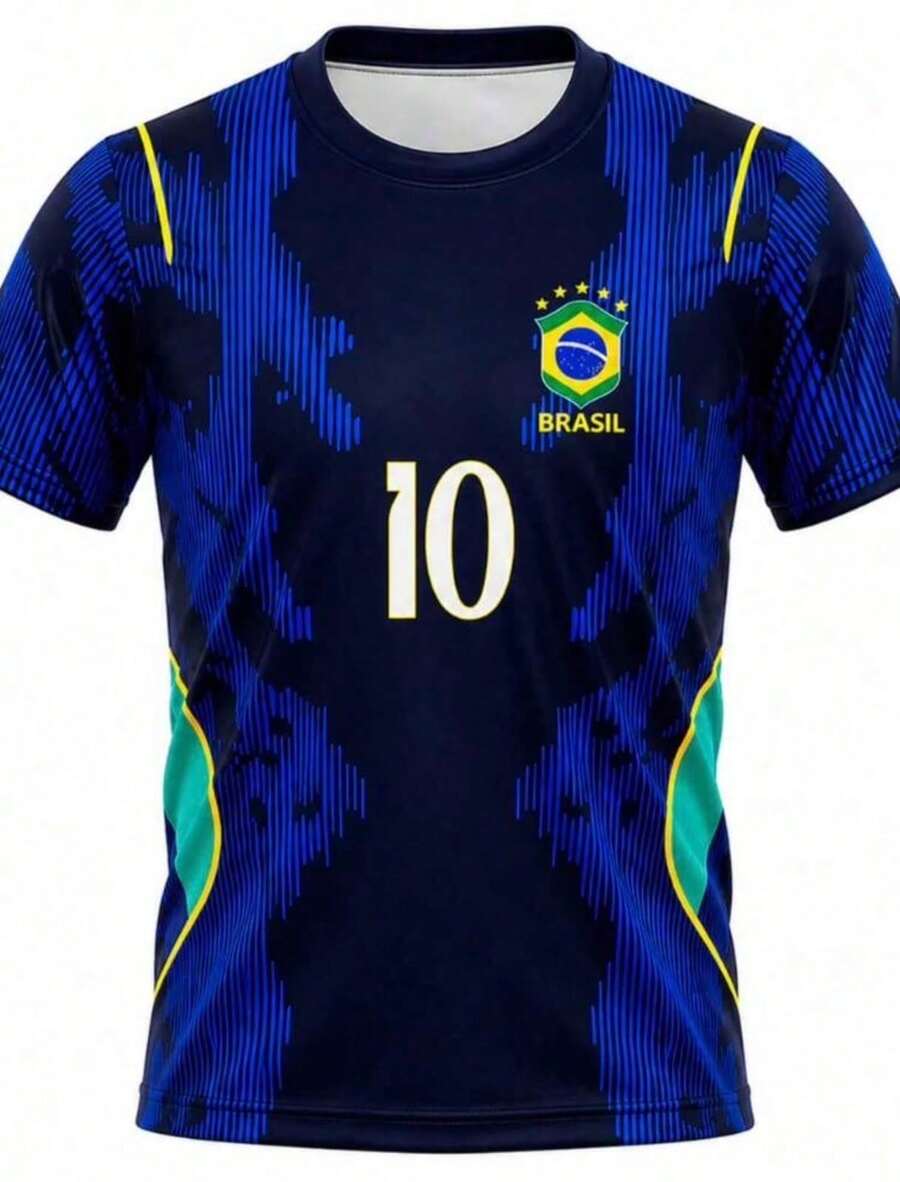 LAUNCH OF THE BRAZILIAN NATIONAL TEAM SOCCER CUP BLUE AND BLACK SHIRT - 1. Brazil Blue And/or Black - View 1