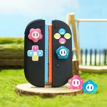 New Mushroom & Round Hamster Silicone Joystick Cap Button Sticker Accessories Compatible With Switch NS & OLED Controllers - Multicolor - View 15