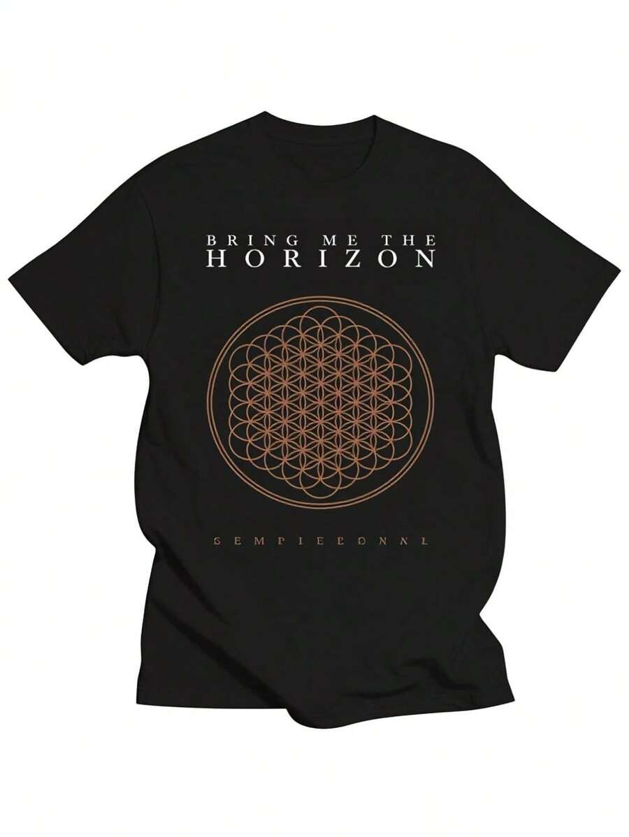Camiseta de la banda BMTH Sempiternal, MUSICA POP ROCK VINTAGE GRUNGE, para hombre y mujer, de algodón, para verano, talla europea. - Negro - Ver 1