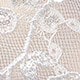 Blanco - Estampado de mariposa y volutas
