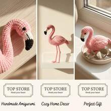Peacock/Flamingo/Mockingbird And Other Small Bird Crochet Material Kit (Not Finished Product, Needs To Be Hand Woven) Suitable For Beginners Crochet Kit - Includes All Crochet Materials And Graphic Tutorials. Handmade Lucky Gift. - Multicolor - View 4