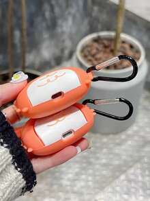 1個可愛3D螃蟹矽膠耳機保護套，適用於AirPod4/3/Pro/Pro 3，防震耳機保護殼附登山扣鑰匙圈 - 彩色 - 查看 8