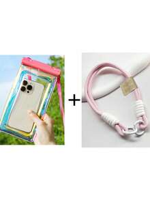 防水手機袋 鐳射防水袋 游泳袋 IPX8 防水手機殼 相容 iPhone 手機防水袋 適用海灘與郵輪必需品 觸控螢幕 附掛繩 適用潛水、旅行、海灘、獨木舟、划船、郵輪、水上樂園、激流泛舟 觸控螢幕手機收納袋 可收納護照、錢包、鑰匙 觸控螢幕游泳裝備收納袋 送禮給女性、男性、女孩、男孩、妻子、伴侶、學生 情人節、母親節、生日、畢業禮 - 彩色 - 查看 15