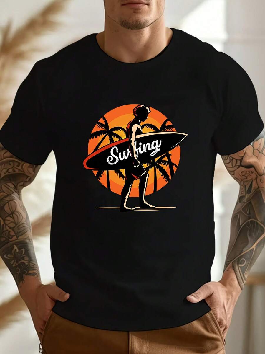 Men T-Shirts - Black - View 1