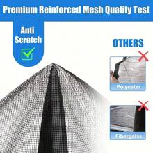Magnetic Insect Screen Door Curtain, No-Drill Mesh Door Curtain - A - View 7
