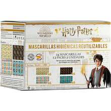 Safta | Reusable Harry Potter Mask, Pack Of 2 Assorted Units 6-9 Years, 4 Random Designs, UNE 0065:2020 BFE >90%, 10 Washes, Made In Spain - View 2