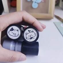 Cute Cartoon Cat Black Stamp For Journal Decoration, Handmade Collage Material For Scrapbooking, Stamp Pad. - A10 - View 6