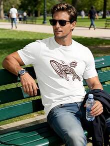 T-shirts för män - Vitt - Visa 2