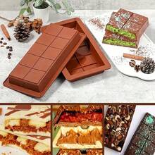1 pieza Molde de silicona marrón para barra de chocolate, bandeja antiadherente - Flexible y duradera, antiadherente, fácil de limpiar y desmoldar, adecuada para hacer caramelos rellenos de aspecto profesional, barras de chocolate, horneado y decoración de pasteles, ya sean barras de proteína caseras, aperitivos keto o postres, fácil de desmoldar y cocinar - Herramienta esencial para horno y refrigerador - Multicolor - View 10