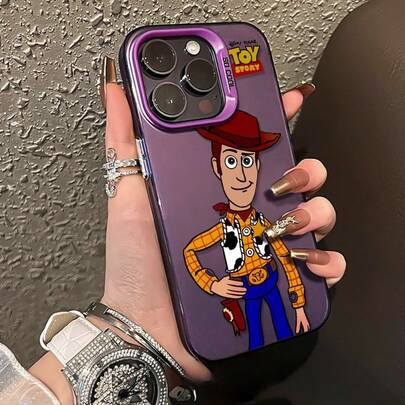 Disney トイストーリー ウッディ メタリック調 TPU ケース 11、12、13、14、15、16、17Plus 対応