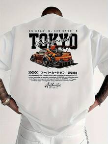 Camiseta Vintage de Algodón% para Hombre, Estampada, Simple, Elegante y Cómoda, Camiseta Casual Estampada XZ002-S - Negro - Ver 12
